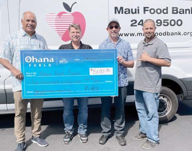 Maui Food Bank gets Ohana Fuels donation